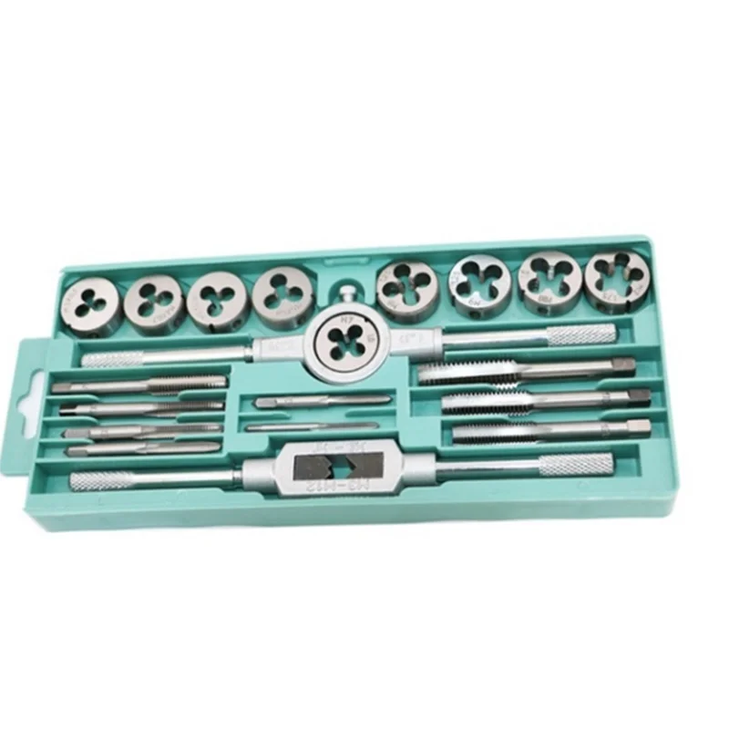 

Wrench Tap And Die Pro Set 12/20Pcs M3/M12 Hand Spiral Point Straight Fluted Screw Tap Internal Thread Hand Tools Kit