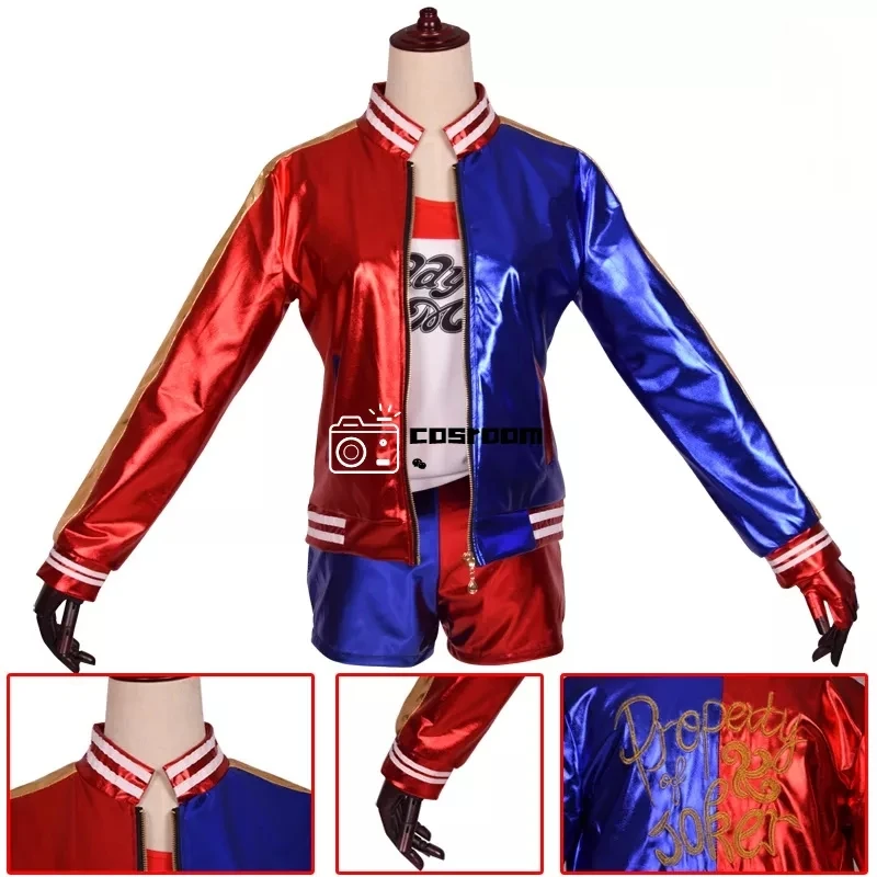 Костюмы на Хэллоуин костюмы для косплея костюм Харли из отряда Квинна Вышитое