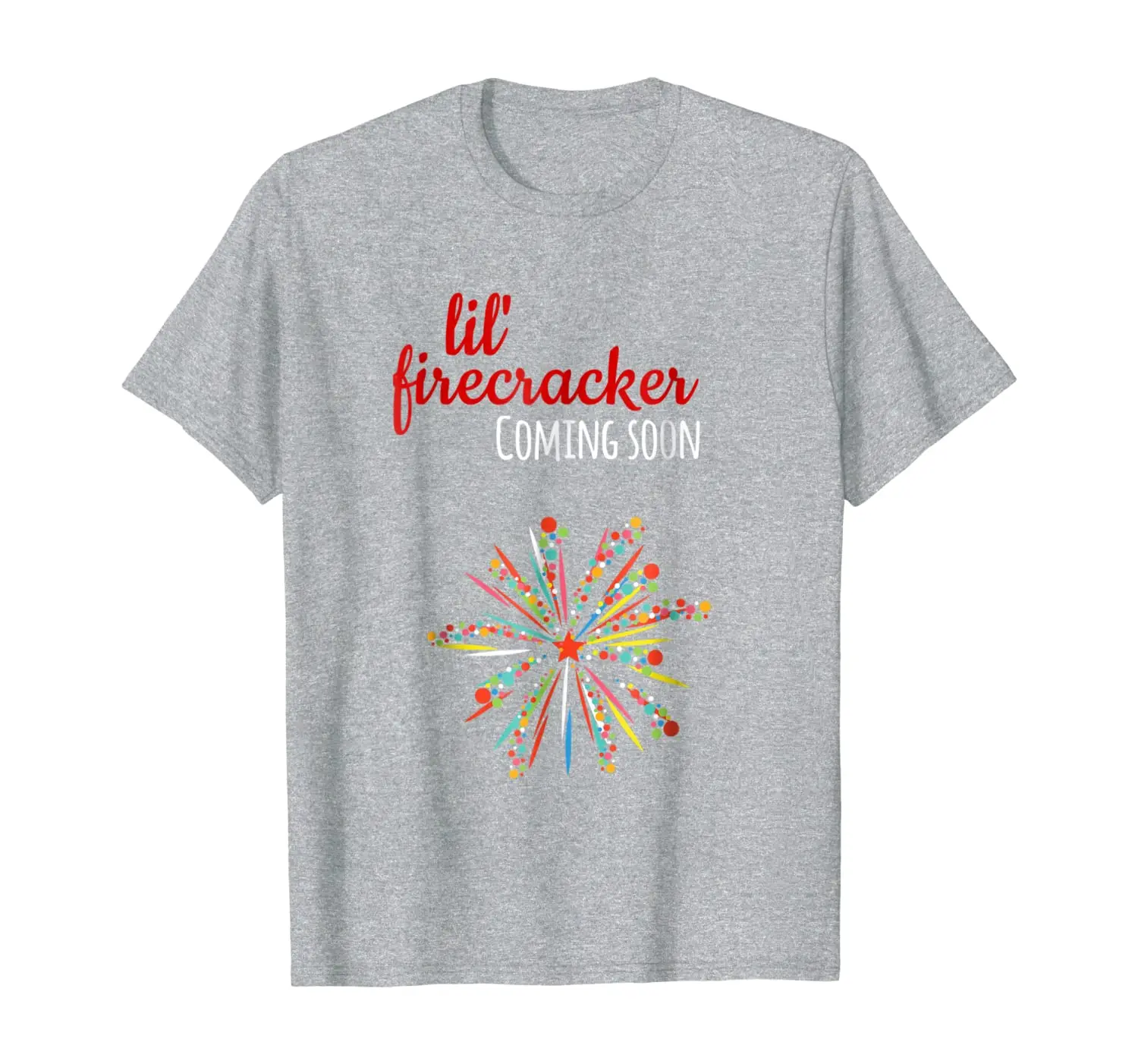 

Fourth 4th July Fireworks Pregnancy Reveal T Shirt