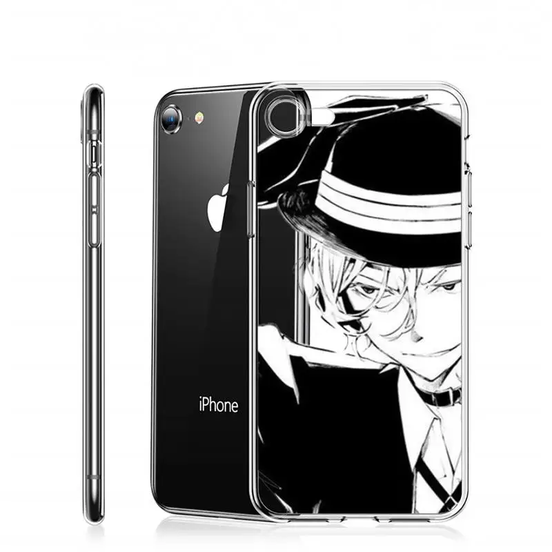 

Bungo Stray Dogs Phone Case Transparent for iPhone 6 7 8 11 12 s mini pro X XS XR MAX Plus custom protective universal funda