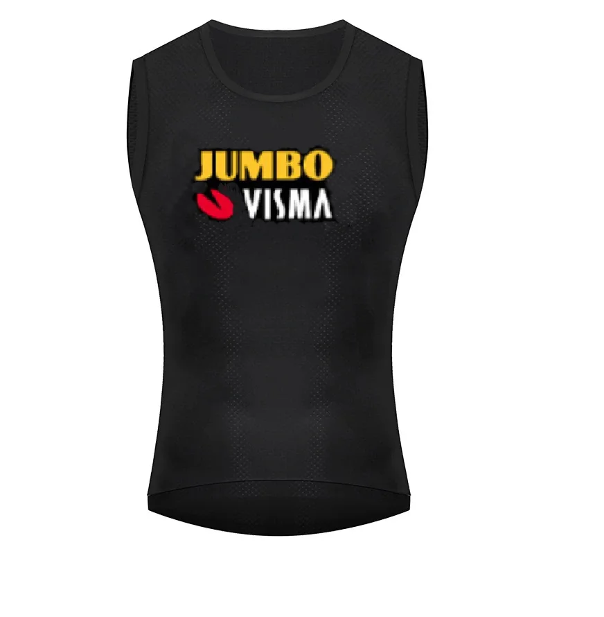 

Asian size 2021 JUMBO VISMA TEAM Black Base Layer Bike Clothings Cool Mesh Superlight Sleeveless Cycling Vest Mtb Clothing