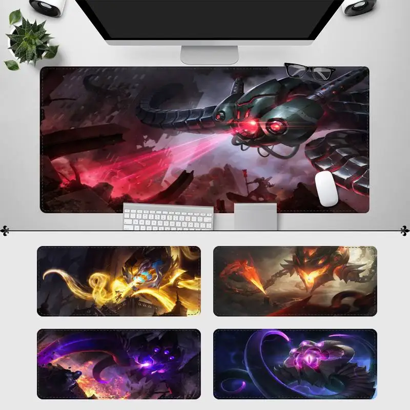 

Мягкий коврик для мыши League of Legends Vel'Koz, ПК, геймерский коврик для мыши, аниме нескользящий коврик, Настольный коврик для клавиатуры для Overwatch/CS...