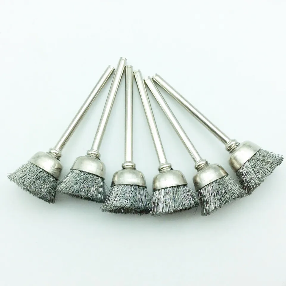 Аксессуары для dremel 10 шт. 15 мм Стальная Круглая щетка | Инструменты