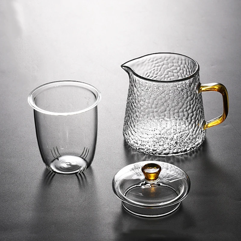 Хороший прозрачный чайник из боросиликатного стекла с ситечком для заварки