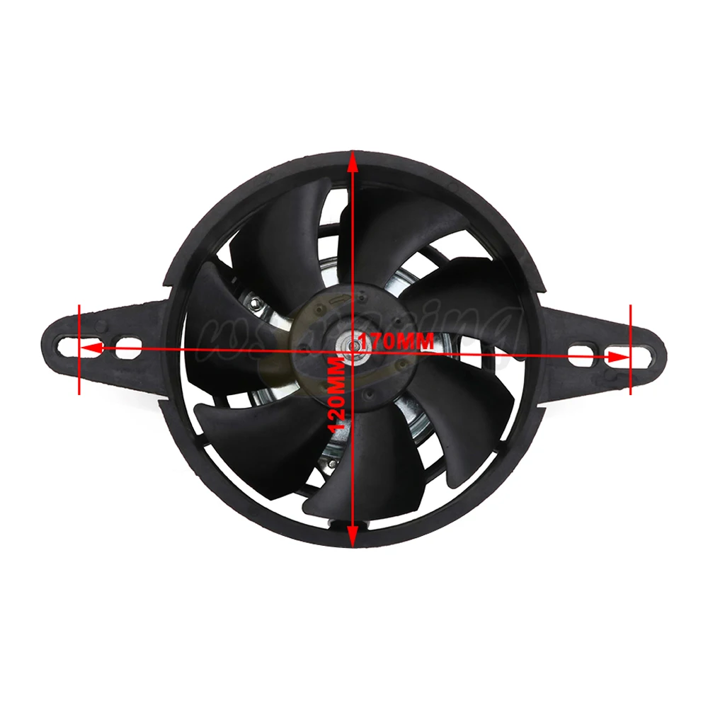Мотоцикл электрический вентилятор для охлаждения радиатора китайских 200cc 250cc Quad