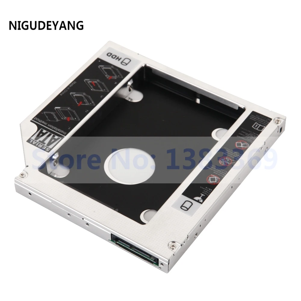 NIGUDEYANG SATA 2nd Hard Drive HDD SSD Caddy Adapter for Fujitsu lifebook T5010 S710 S780 S7220 Swap AD-7700S DVD ODD | Компьютеры и