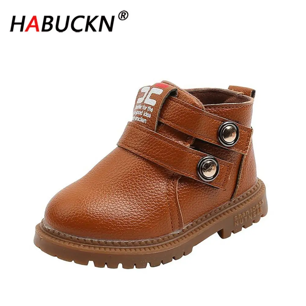 HABUCKN 2020 Новая модная детская обувь милые Нескользящие ботильоны для мальчиков и