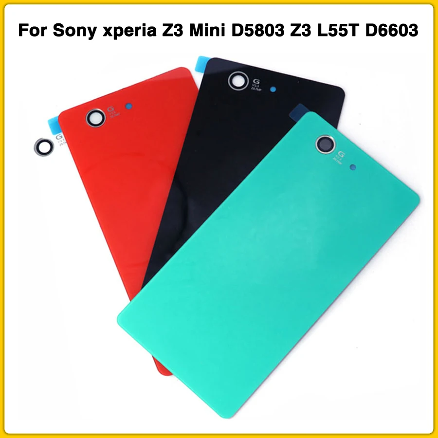Z3 корпус стеклянная крышка для sony xperia z3 Mini D5803 L55T D6603 батареи задняя двери +
