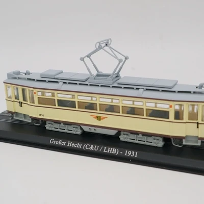 1: 87 сплав Ретро модель трамвая, высокая моделирования трамвая T3 NR. TATRA 1961, литая металлическая игрушка, ретро коллекция игрушечного автомобиля - Цвет: Цвет: желтый