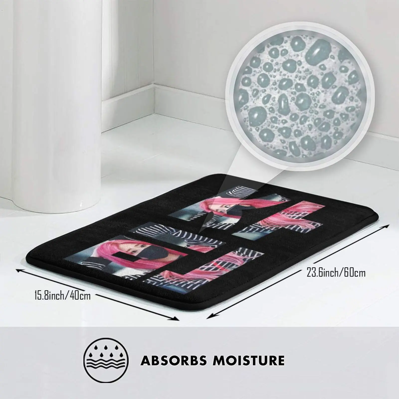 Iz * One Izone Minju Kpop Hangul? Коврик Противоскользящий коврик для входной двери в спальню Kim