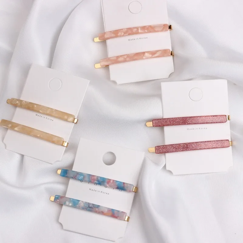 2 шт./компл. японская ацетатная шикарная Минималистичная Милая акриловая заколка