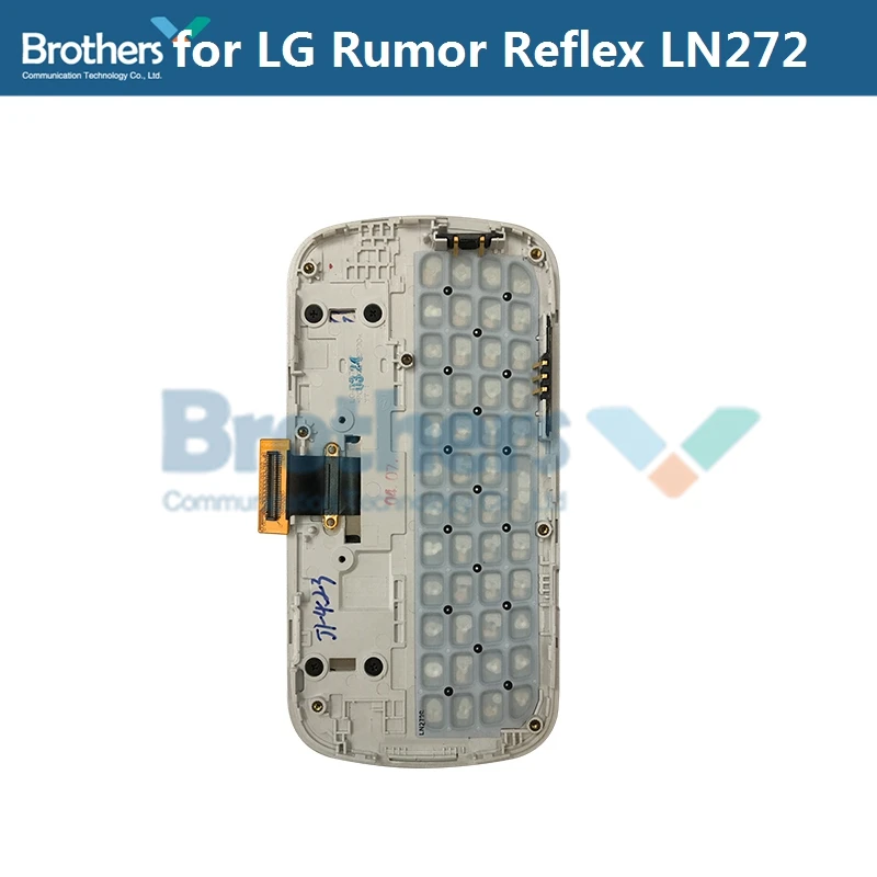 lcd screen for lg rumor reflex ln272 lcd display for lg ln272 with farme keyboard touch screen digitizer lcd assembly phone part free global shipping