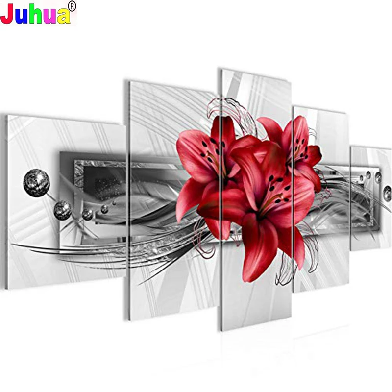 Набор для алмазной вышивки сделай сам набор из 5 предметов крестиком с красной