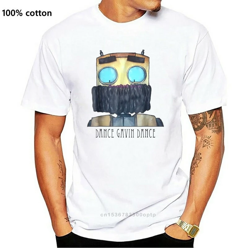 

New brand men shirt Dance Gavin Dance Character W Text shirt