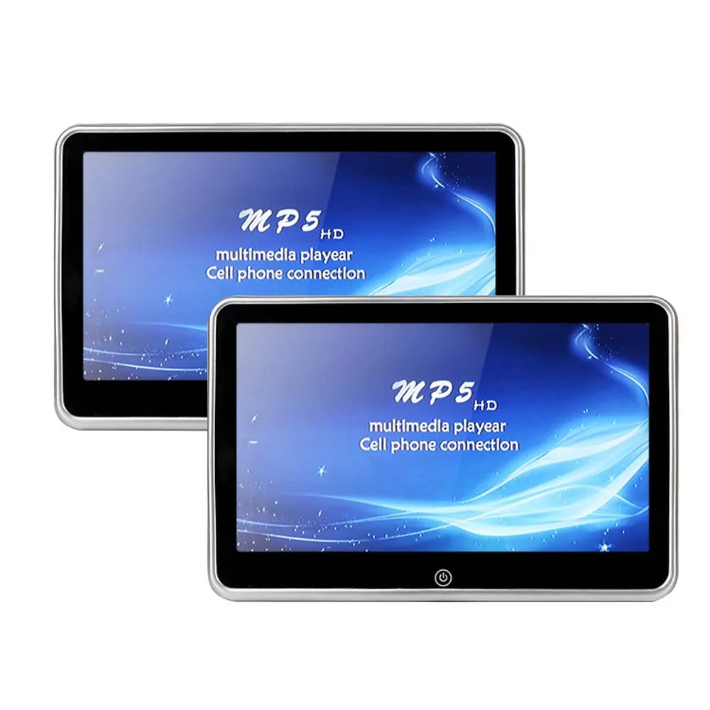 

10.1" Car Headrest Monitor Auto Multimedia Audio Video Player Support 1080P HD LCD Touch Screen with Speaker Bluetooth MP4 MP5