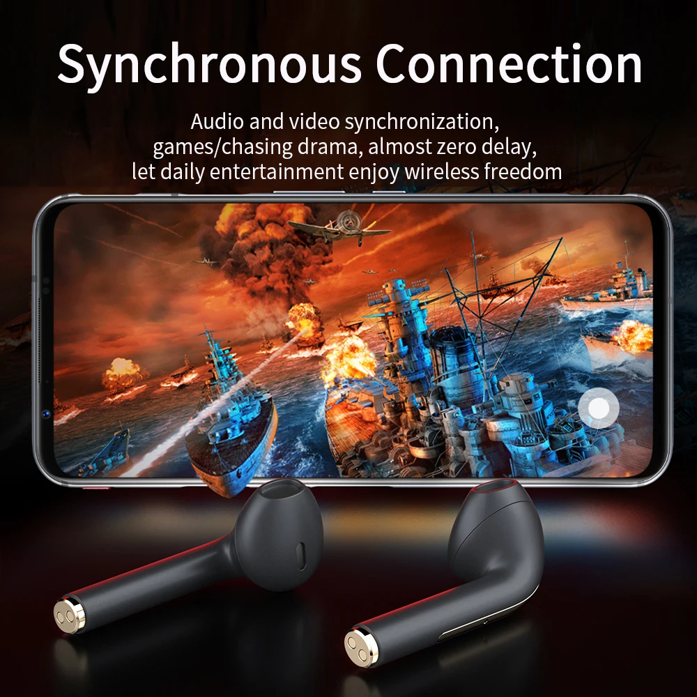 

TWS Bluetooth Headphones J18 In Ear Buds Wireless Earphones with Microphone Waterproof Gaming Headset for iPhone 12 11 Earbuds