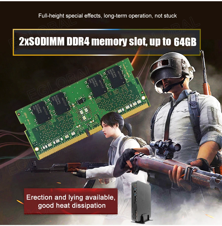Новые игры PC i5 9400F 6 ядер 6 нитей Nvidia GTX 1050TI 4 GB мини-компьютер 2* DDR4 2666 МГц 2* HDMI 2,0, 1* DP, 1* DVI Wi-Fi