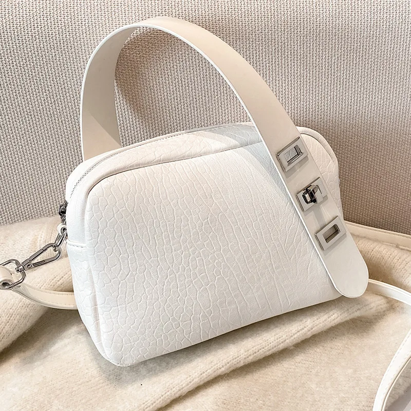 

Autumn Textured Women's Bag Tote One-shoulder Bag Women's Sloping Bag Shoulder Bag Female