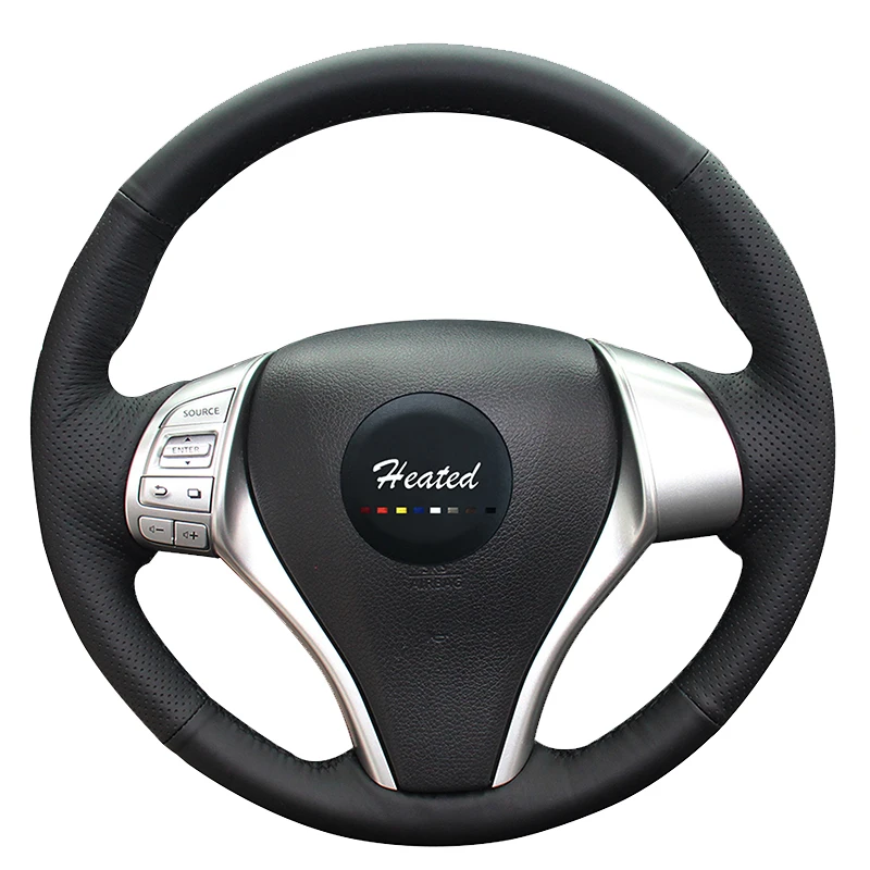 Оплетка на руль для Nissan Teana Altima 2013 2016 X Trail QASHQAI Rogue Sentra Tiida кожа из микрофибры|on the
