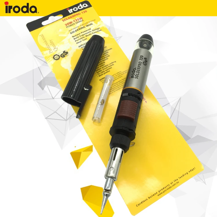 Iroda тайваньский Газовый паяльник, газовый PRO-120k, эквивалент 30-125 Вт, беспроводной паяльник
