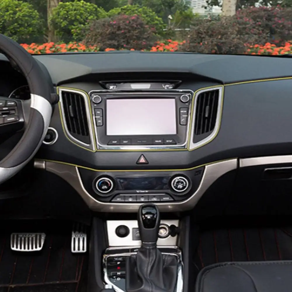 

General-Purpose Automotive Interior Instrument Panel Gap Trim Strip Plating Car Styling Accessories Strip Sticker