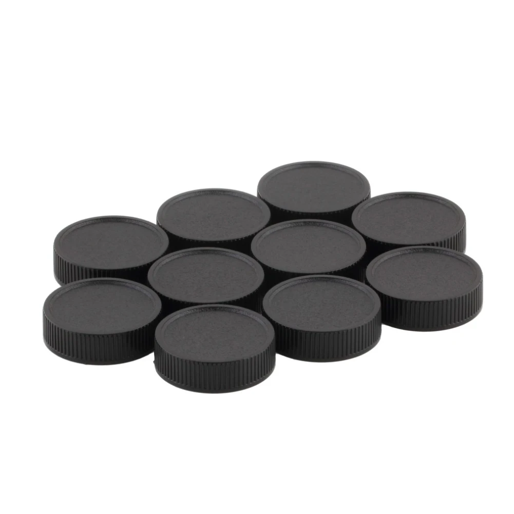 

10pcs Plastic Anti Scratch Camera Dustproof Rear Protective Durable Black Accessories Easy Use Lens Cap