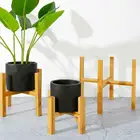 Напольный четырехногий Цветочный Стенд, деревянная подставка для цветочных горшков, продажи, искусственный бамбуковый прямой поднос, Фабричный цветок N7J9