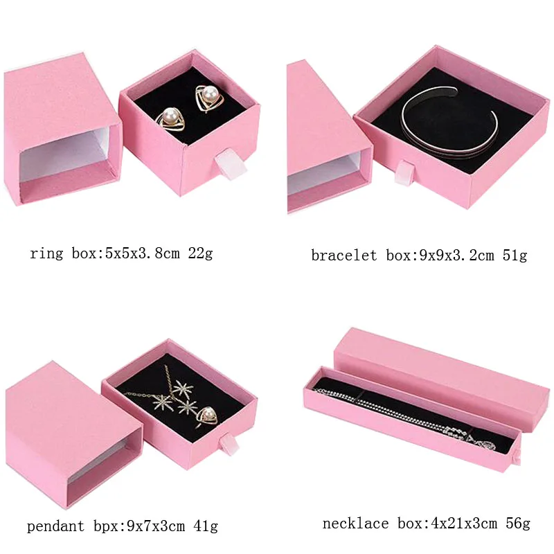 Квадратная коробка для ювелирных изделий органайзер помолвки кольца серег