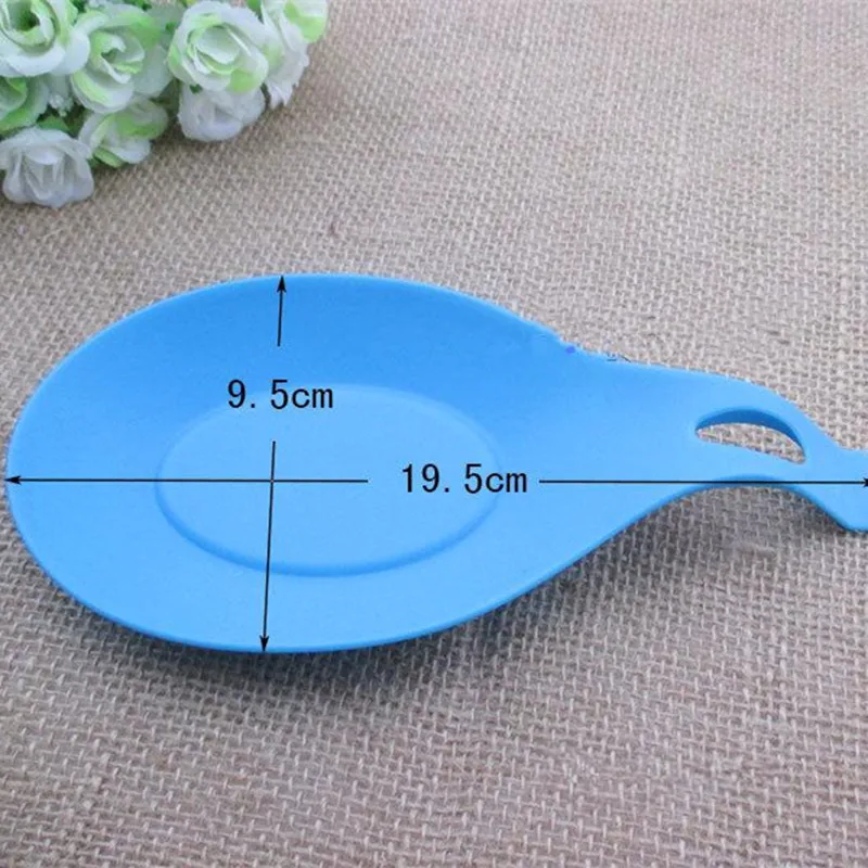 Кухонная силиконовая ложка для отдыха термостойкий антипригарный силиконовый