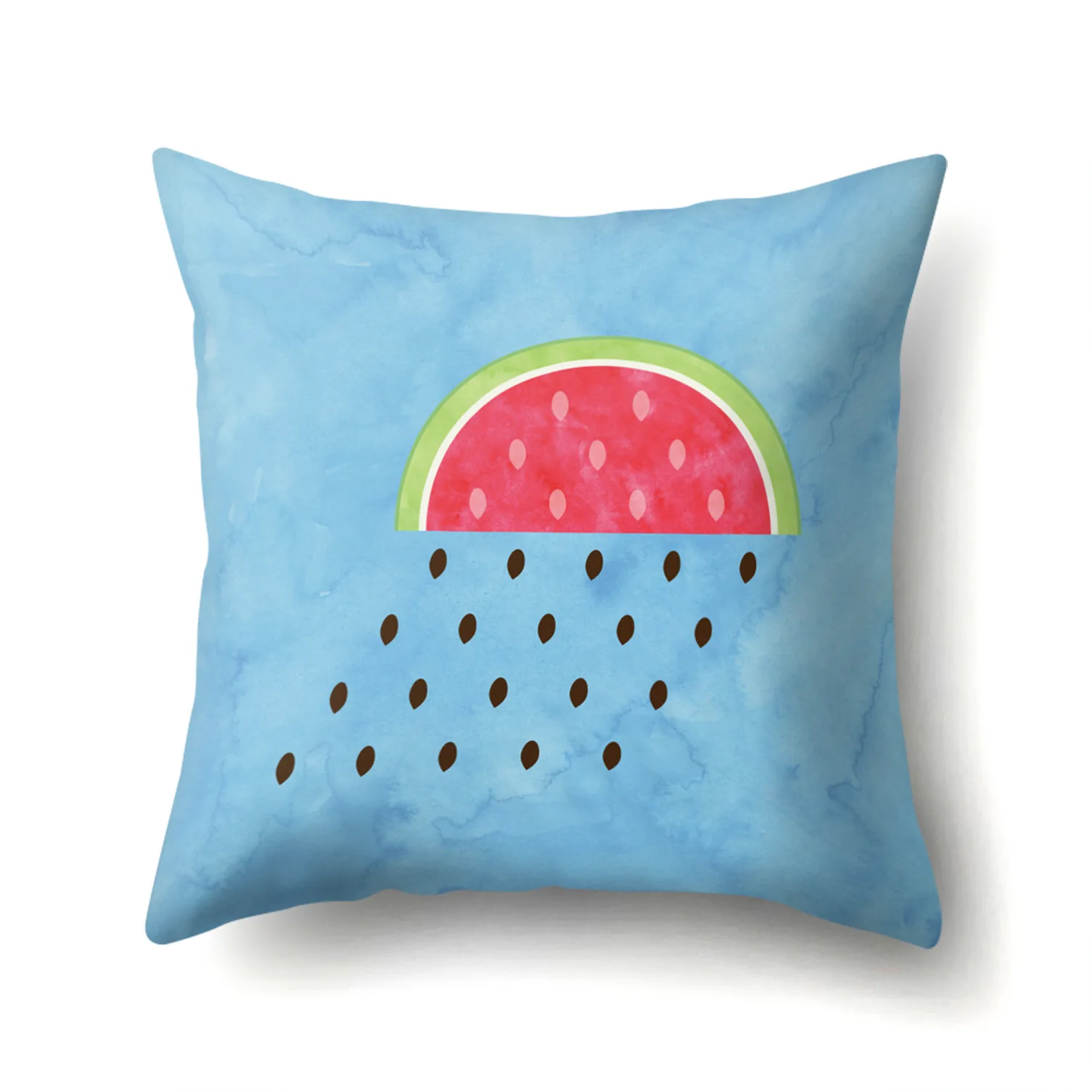 Креативный чехол для подушки с фруктами арбуз клубника киви лимон декоративная