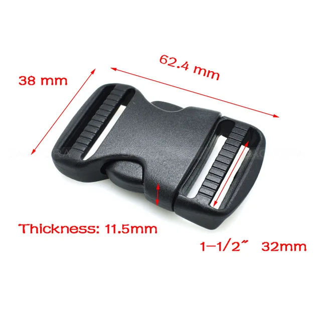 webbing size 32mm 10 мм, 25 мм, 32 мм, 50 мм, Пластиковая фурнитура, двойной регулируемый боковой выпуск, пряжки, Молл, ремень для рюкзака, сумка, запчасти, ремень, тесьма - Цвет: webbing size 32mm