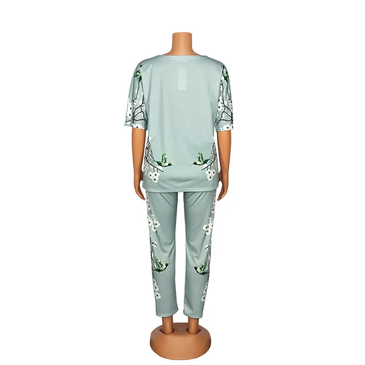 

Women Two Piece Set Tops and Pants Office Lady Elegant Suits Matching Sets Work Wear Solid Tracksuit Outfits African Clothes