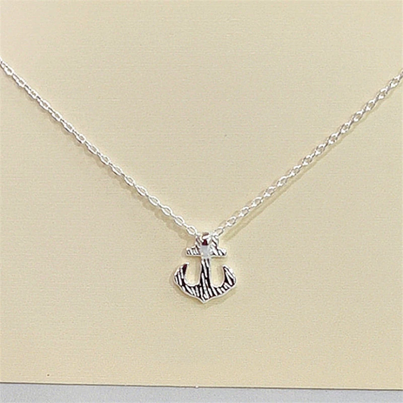 Классические женские аксессуары популярное ожерелье с черным якорем Модная