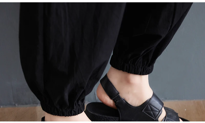

IEQJ Loose Women Black Buttons Jumpsuit New High Waist Pocket O-neck Short Sleeve Stitch Pants Fashion Tide Summer 2021 7E8130