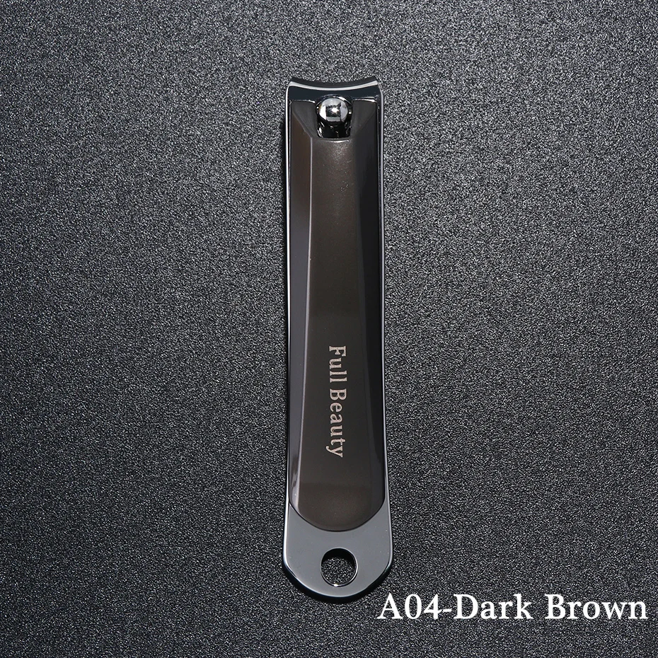 A04-Dark Brown 7 типов щипцов для ногтей из нержавеющей стали, профессиональный резак для ногтей, триммер для ногтей, омертвевшая кожа, инструмент для маникюра для кутикулы LY1557 - Цвет: A04-Dark Brown