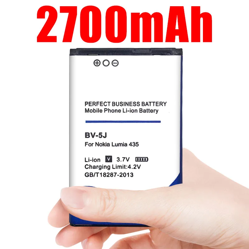 2700 мАч BV 5J BV5J литий ионный аккумулятор для телефона Microsoft Nokia Lumia 435 532 RM1069