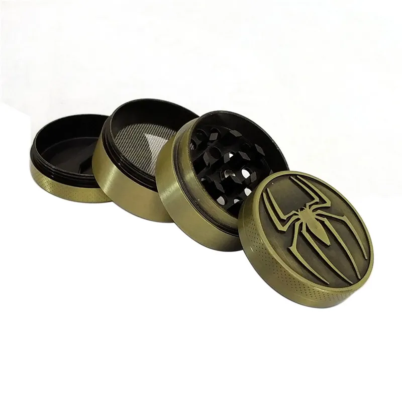 Новый Человек паук измельчитель табака дым сорняков Точильщик 4 Слои