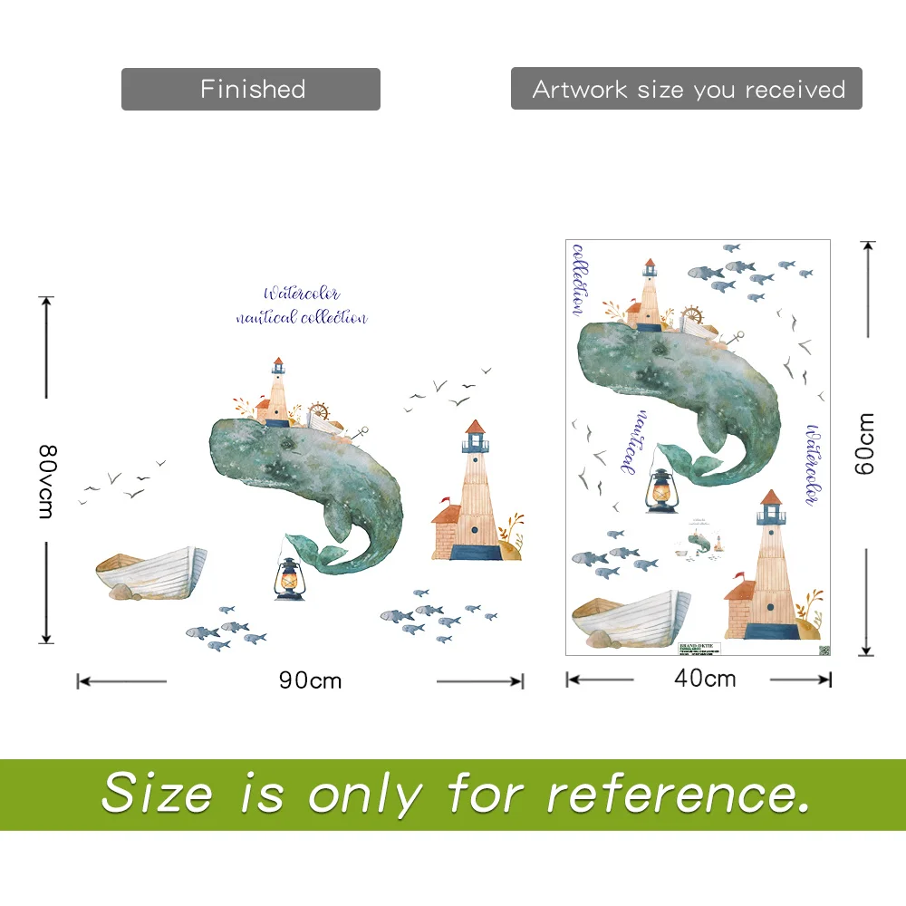 Новинка 2021 сказочный стиль Мультяшные наклейки на стену для детских комнат аниме