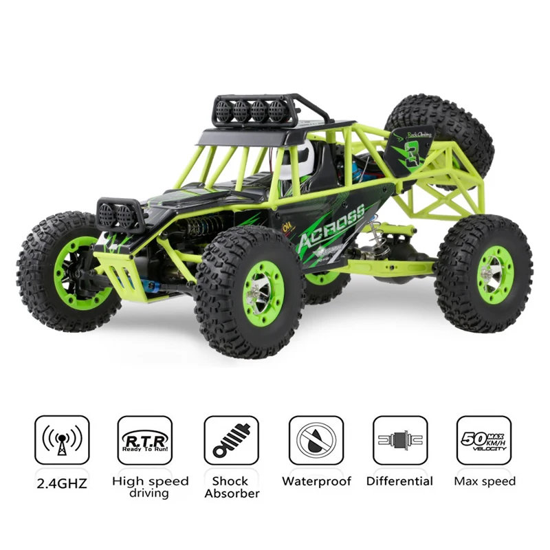 

WLtoys 12428 1/12 4WD 2.4G 50km/h Electric Brushed Crawler RC Buggy Off-road Climbing Car Remote Control Racing Car Toy