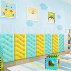 Кровать вокруг мягкая обложка со спинкой, анти-столкновения 3d Самоклеящиеся настенные Стикеры татами ребенка спинка Спальня фон