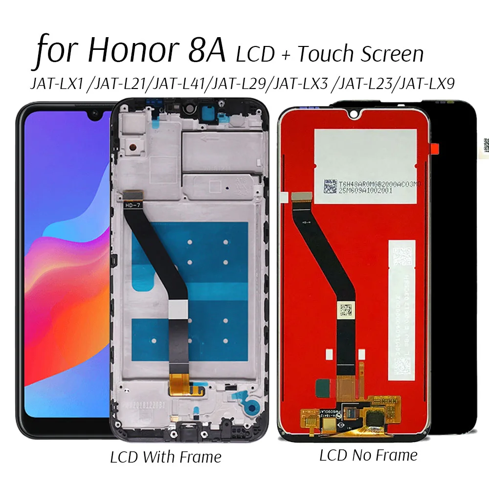Дисплей для Honor 8A JAT L29/LX1/LX3 ЖК дисплей сенсорный Экран Замена 8 Pro/Prime L41 запасные