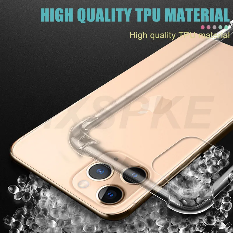 Роскошный противоударный силиконовый чехол для телефона iPhone 11 Pro X XS Max XR 8 7 6 6S Plus 5