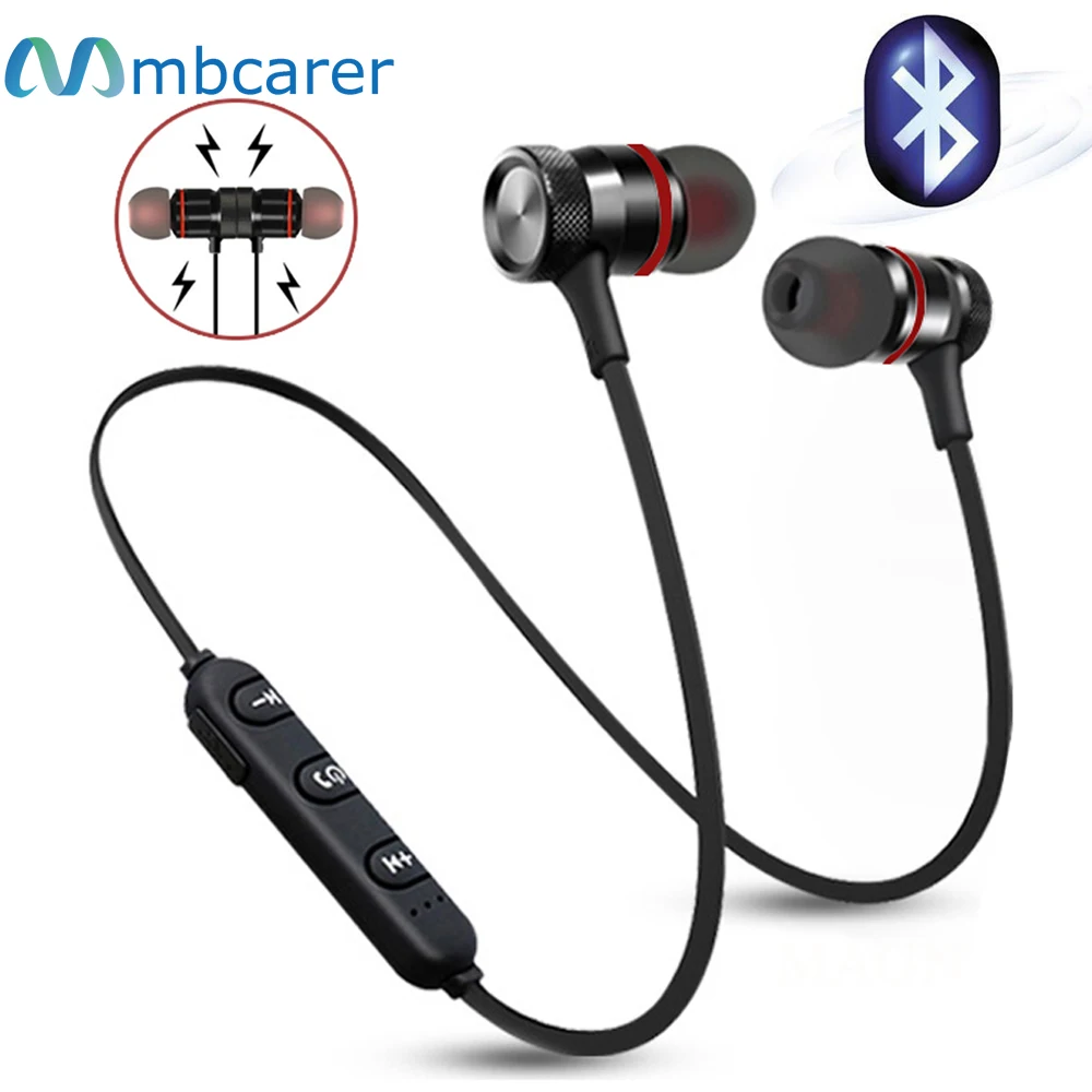 Беспроводные наушники Bluetooth басовая гарнитура с шейным ободом спортивные стерео