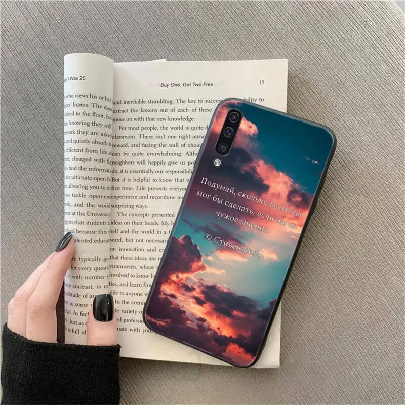

Russian Quote Slogan Letter Phone Case For Samsung galaxy S 9 10 20 A 10 21 30 31 40 50 51 71 s note 20 j 4 2018 plus