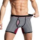 6 шт.лот Новое мужское нижнее белье Модные хлопковые боксеры шорты трусы сексуальные длинные мужские трусы большого размера