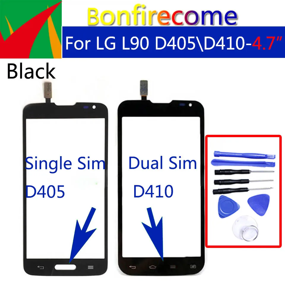 Сенсорный экран для LG L90 Dual D410 один сенсорный D405 дигитайзер ЖК дисплей стекло