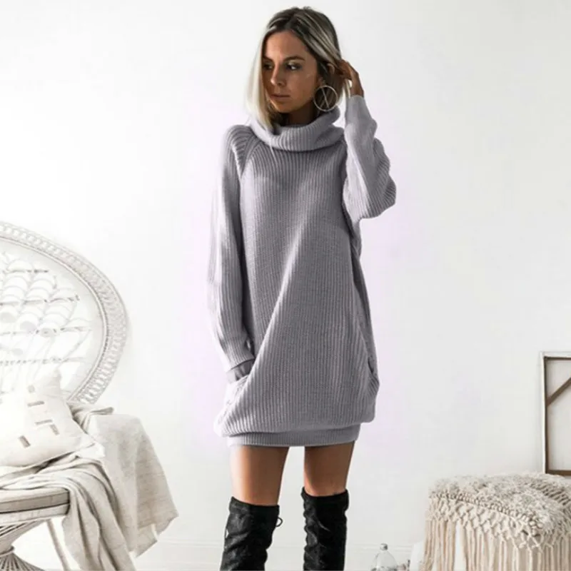 Платья для беременных больших размеров женское модное однотонное платье пуловер