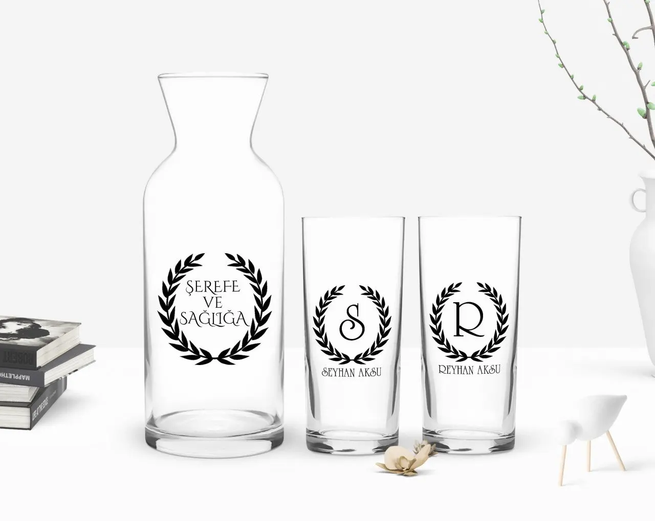 

Персонализированная Красочная Печатная гирлянда с надписью-это двойная чашка и графин в подарок Seti-2