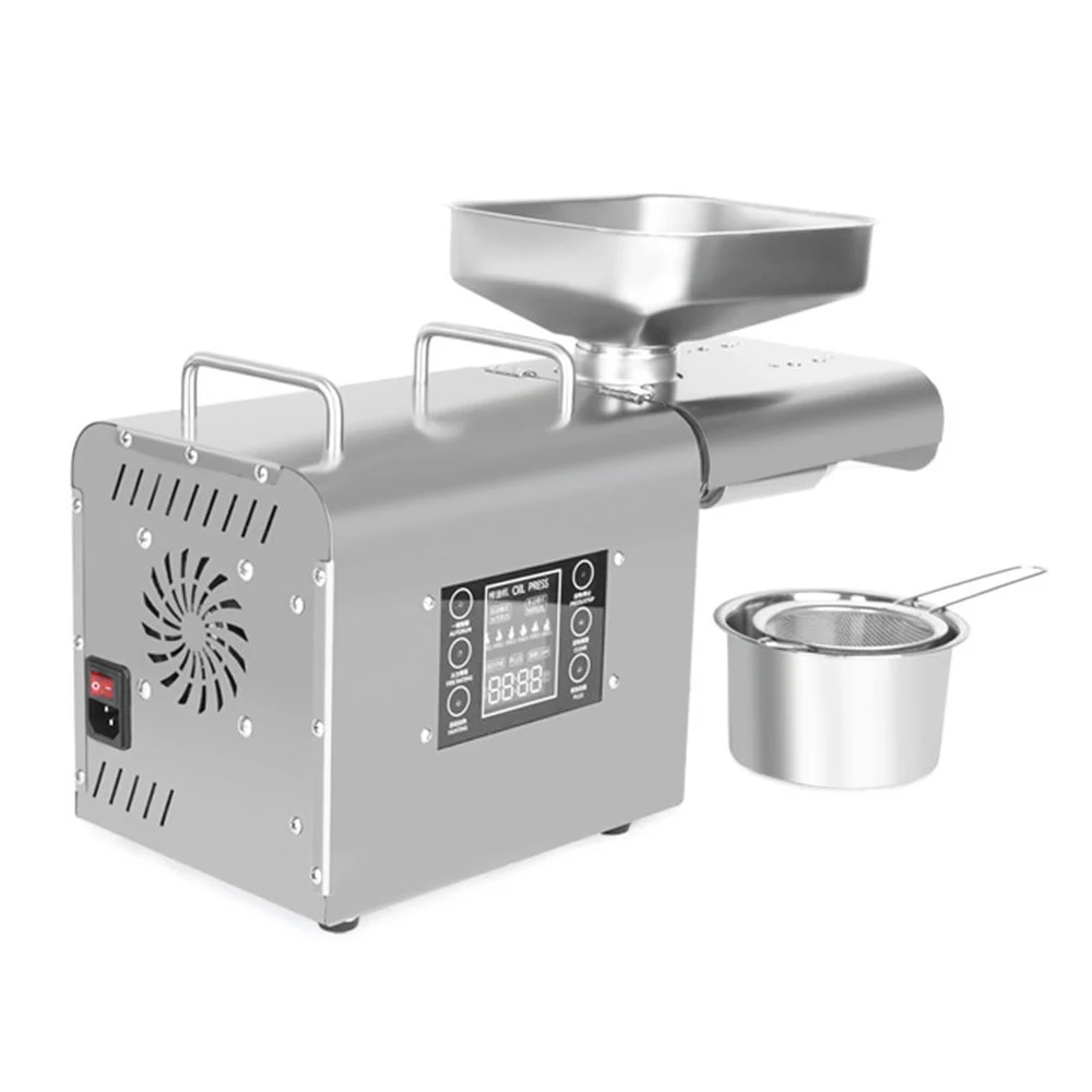LCD 6-Speed Full Automatic Oil Press Machine Commerical Olive Oil Press Machine Cold Press Oil Machine Oil Extractor