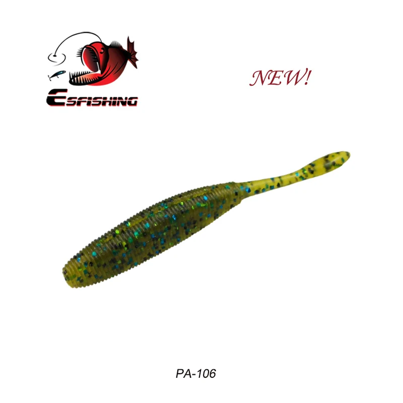 PA106 Esfishing рыболовные приманки весна мягкий силиконовый привод Shad 10 см 8 шт. снасти для рыбалки на карпа приманка китайская форель соленая - Цвет: PA106